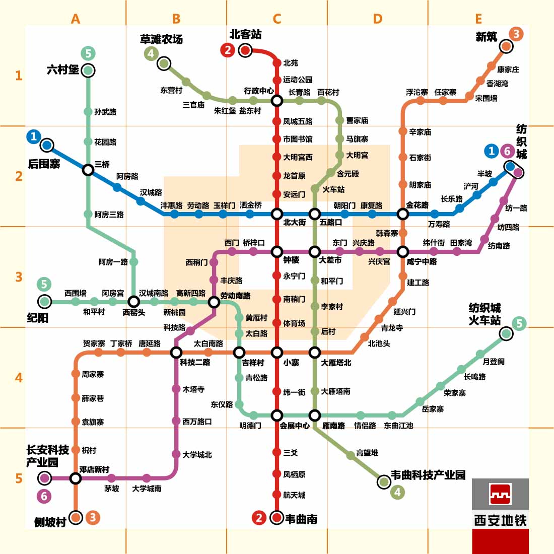西安市地铁规划图_大全网
